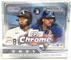 2021 Topps Chrome MLB Baseball Hobby JUMBO Box